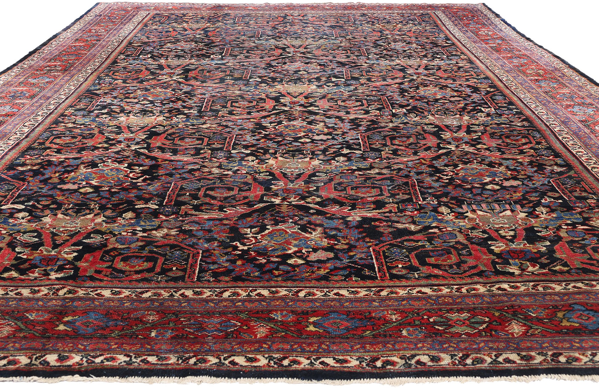 10 x 16 Antique Persian Sultanabad Mahal Rug 90022