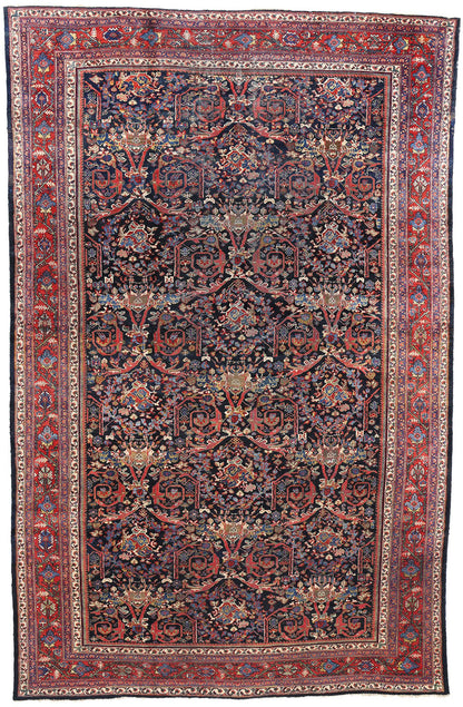 10 x 16 Antique Persian Sultanabad Mahal Rug 90022