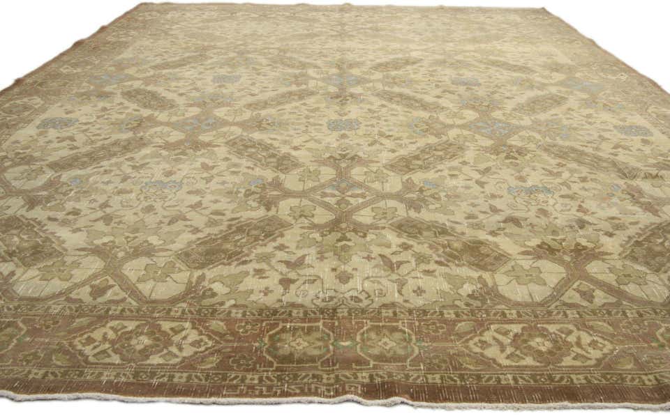 10 x 16 Antique Persian Tabriz Rug 51164