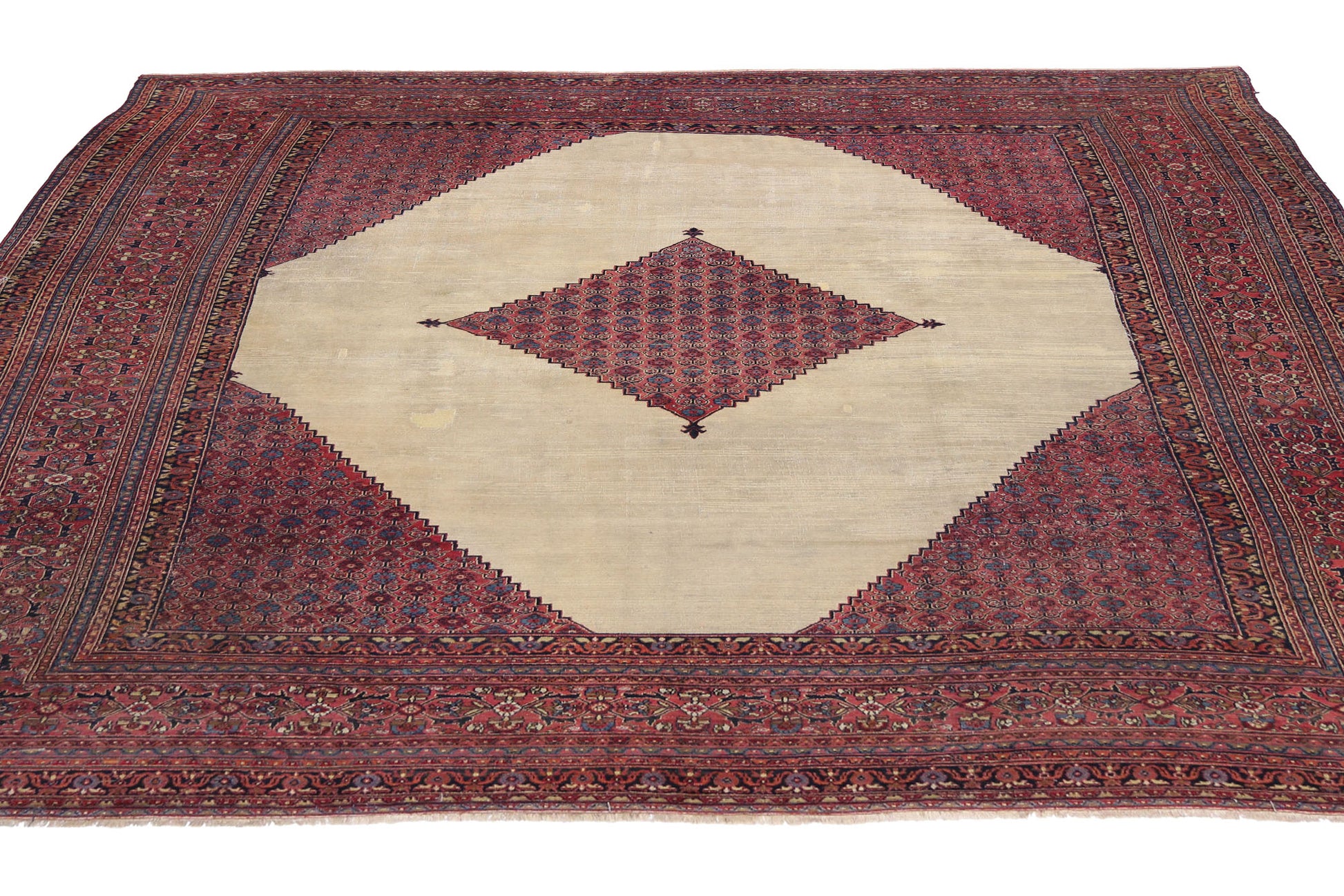 14 x 16 Antique Persian Khorassan Rug 74232