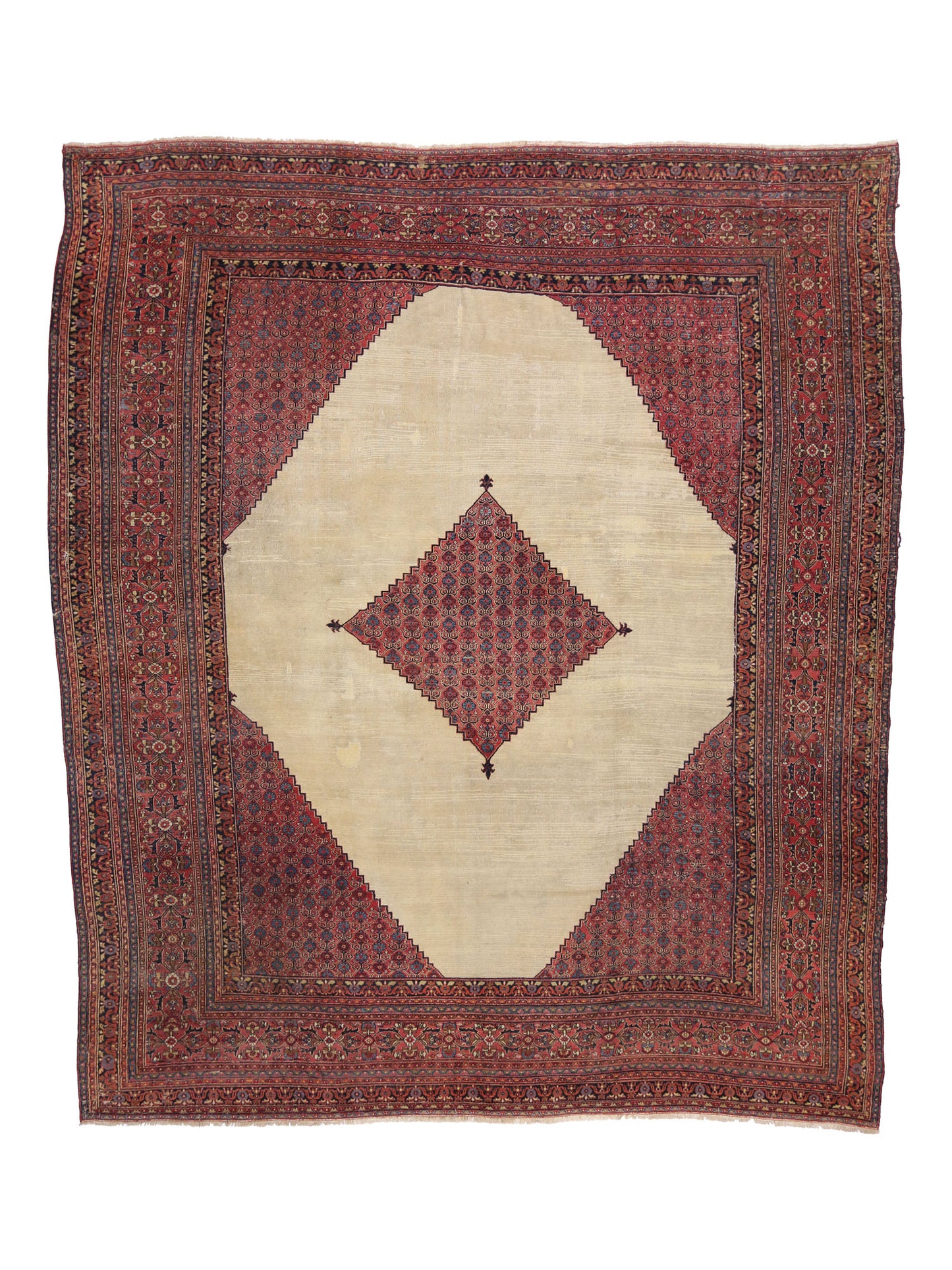 14 x 16 Antique Persian Khorassan Rug 74232