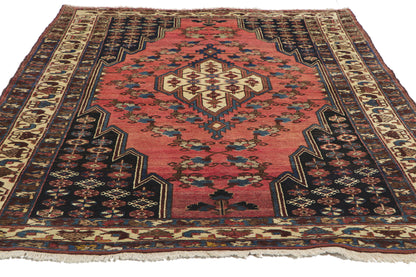 4 x 6 Antique Persian Hamadan Rug 60966