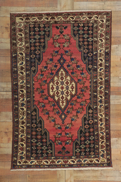 4 x 6 Antique Persian Hamadan Rug 60966