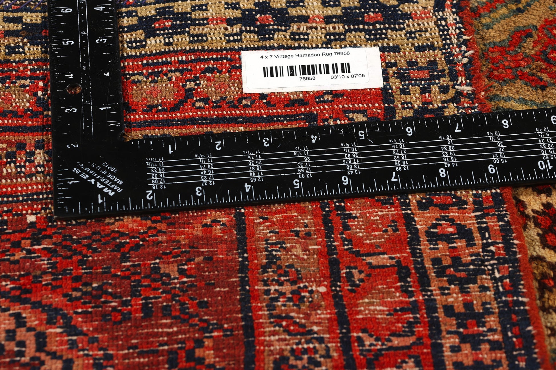 4 x 7 Antique Persian Hamadan Rug 76958