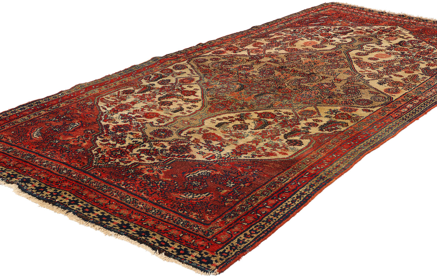 4 x 7 Antique Persian Hamadan Rug 76958
