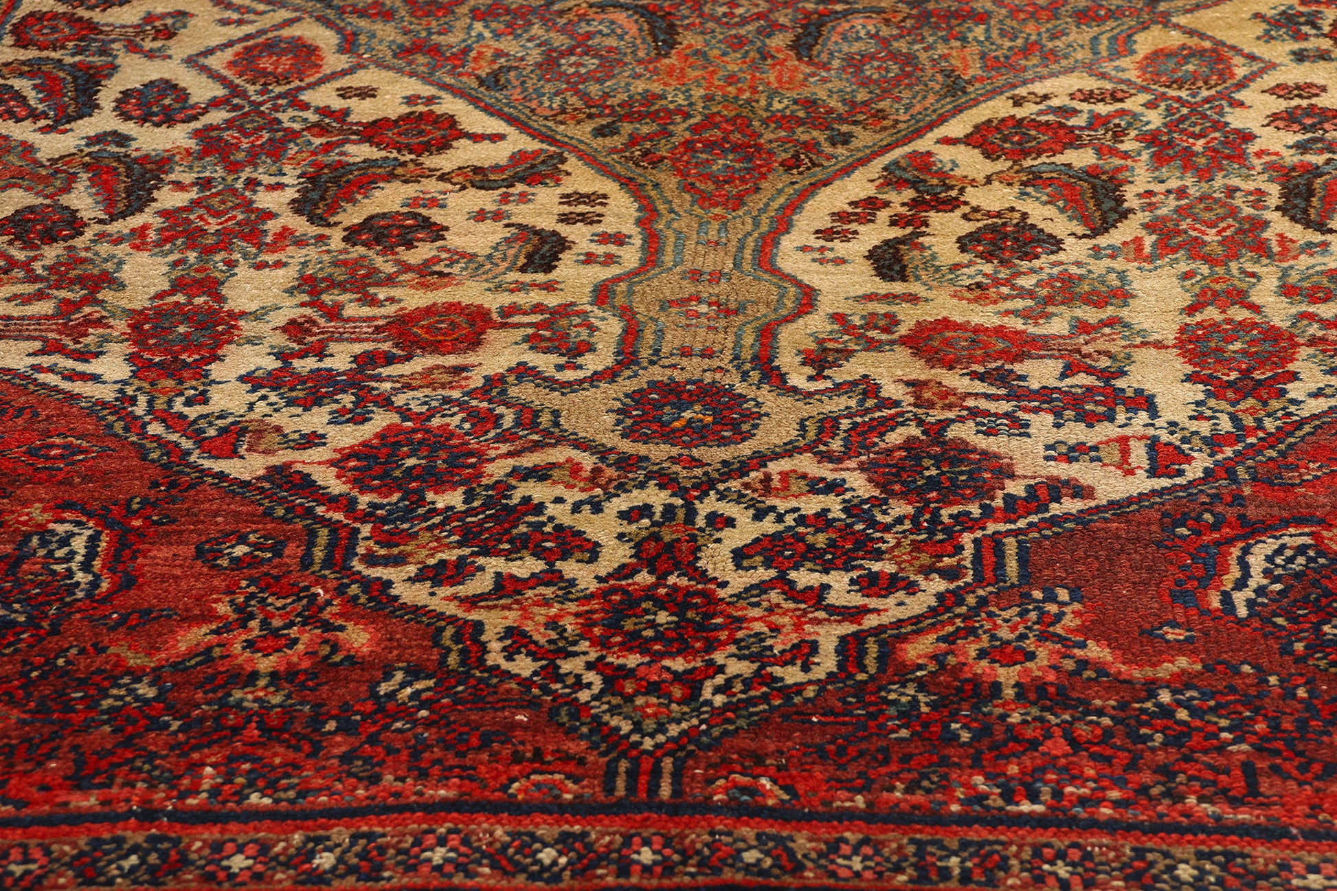 4 x 7 Antique Persian Hamadan Rug 76958