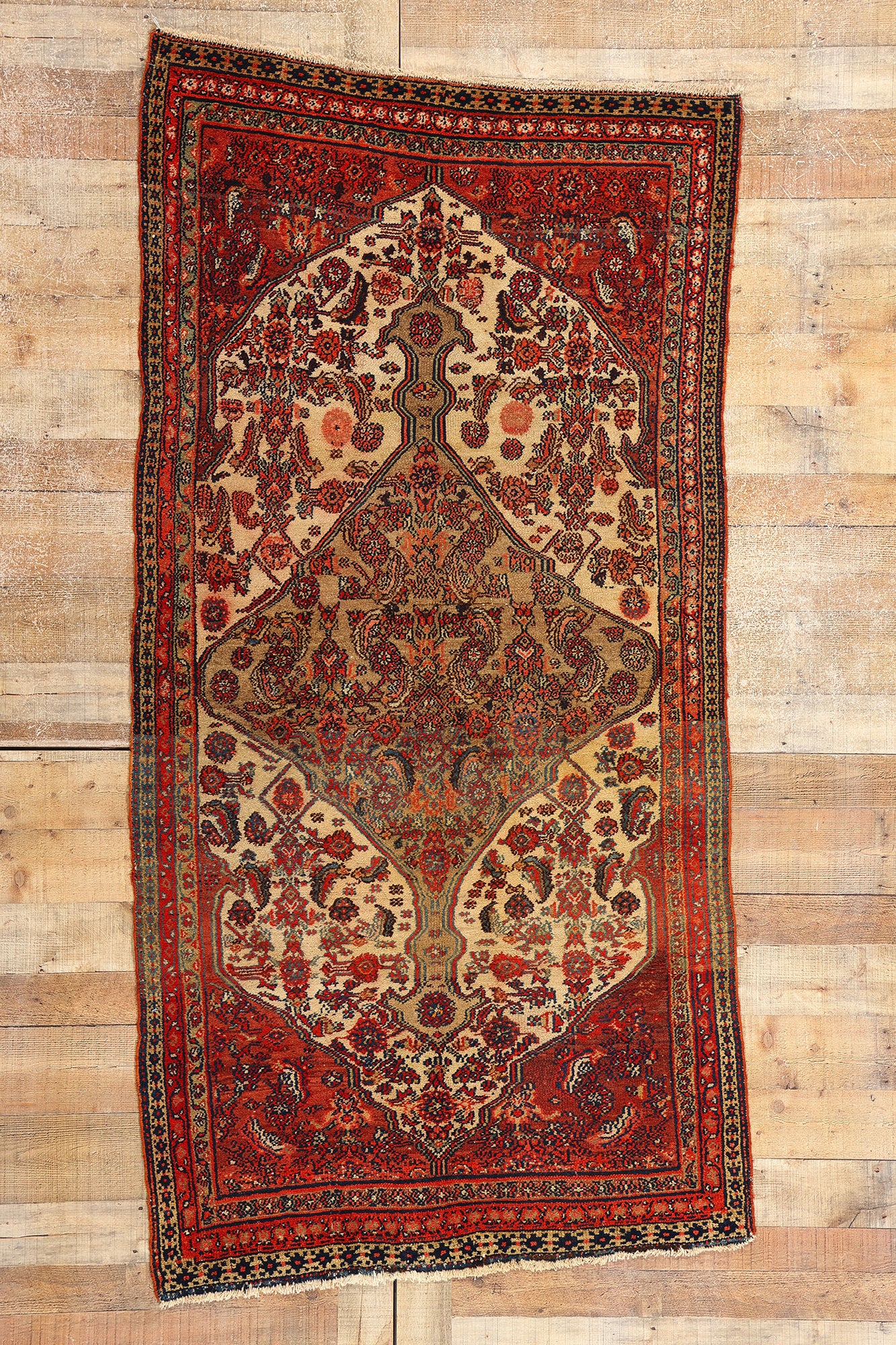 4 x 7 Antique Persian Hamadan Rug 76958