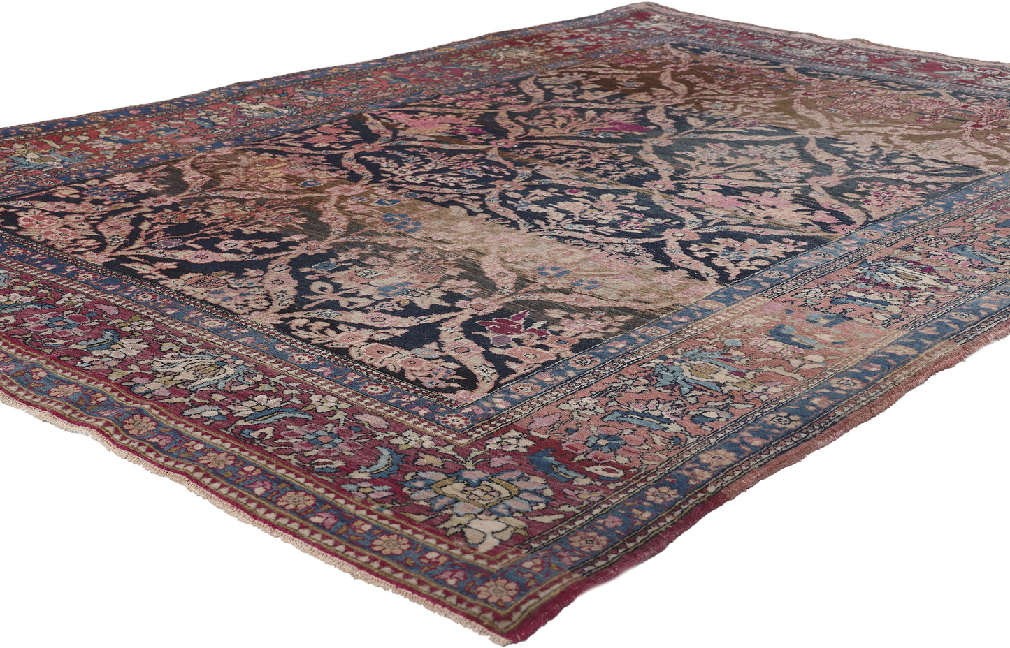 5 x 7 Antique Persian Isfahan Rug 78642