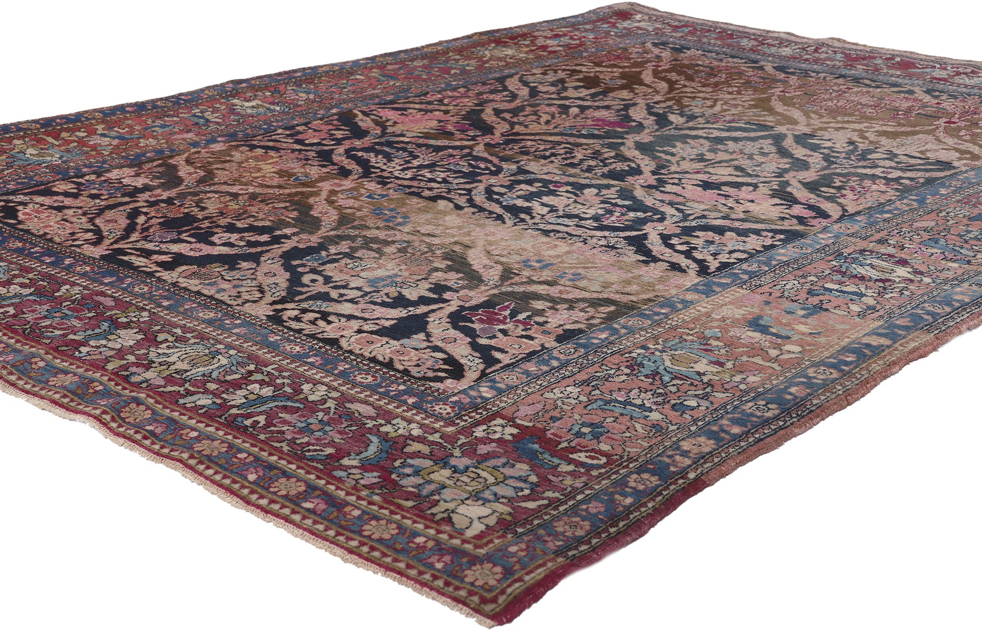 5 x 7 Antique Persian Isfahan Rug 78642