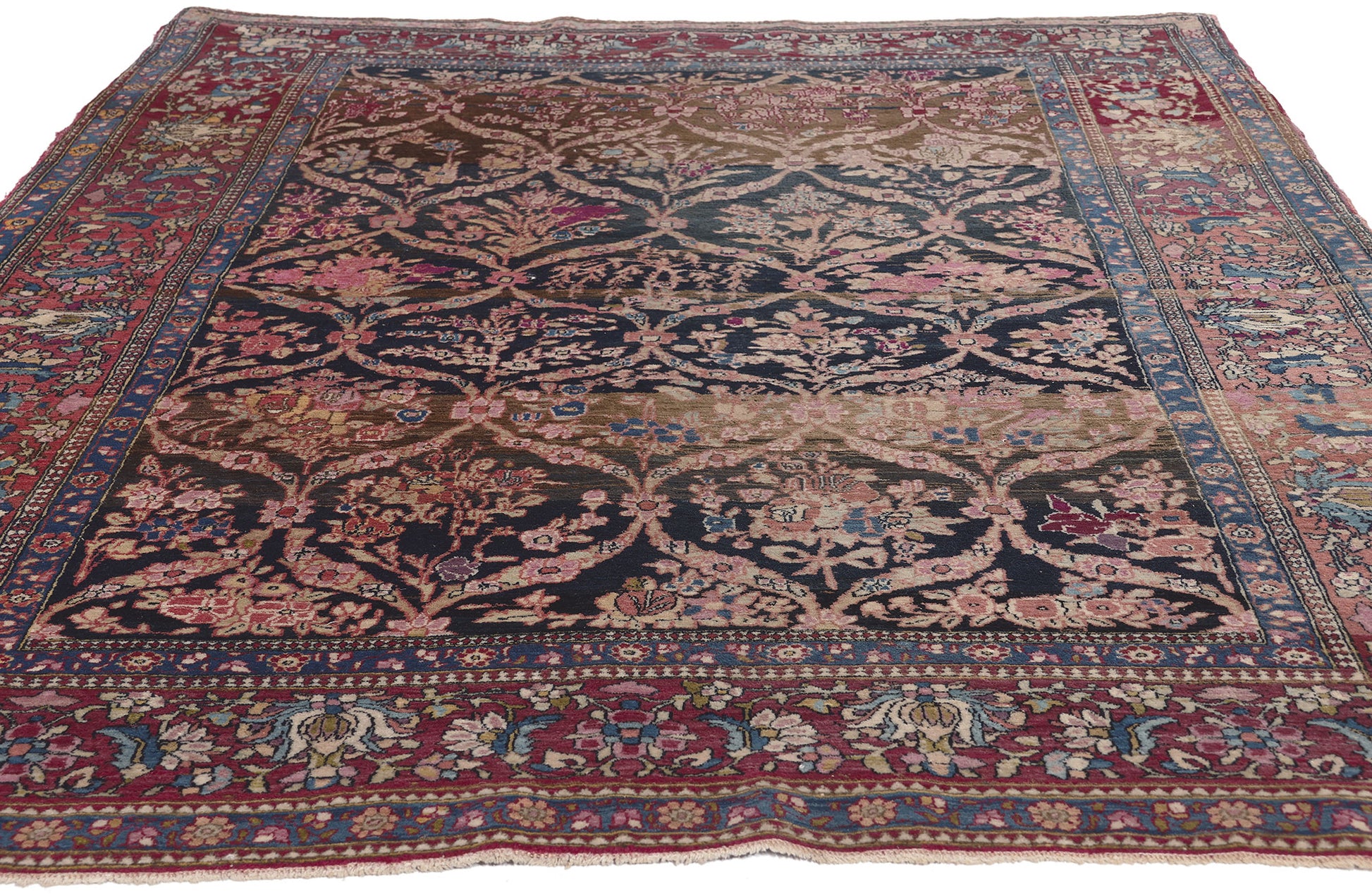 5 x 7 Antique Persian Isfahan Rug 78642