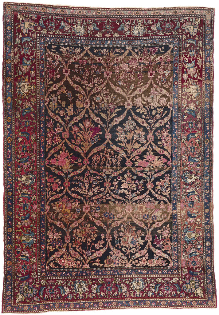 5 x 7 Antique Persian Isfahan Rug 78642