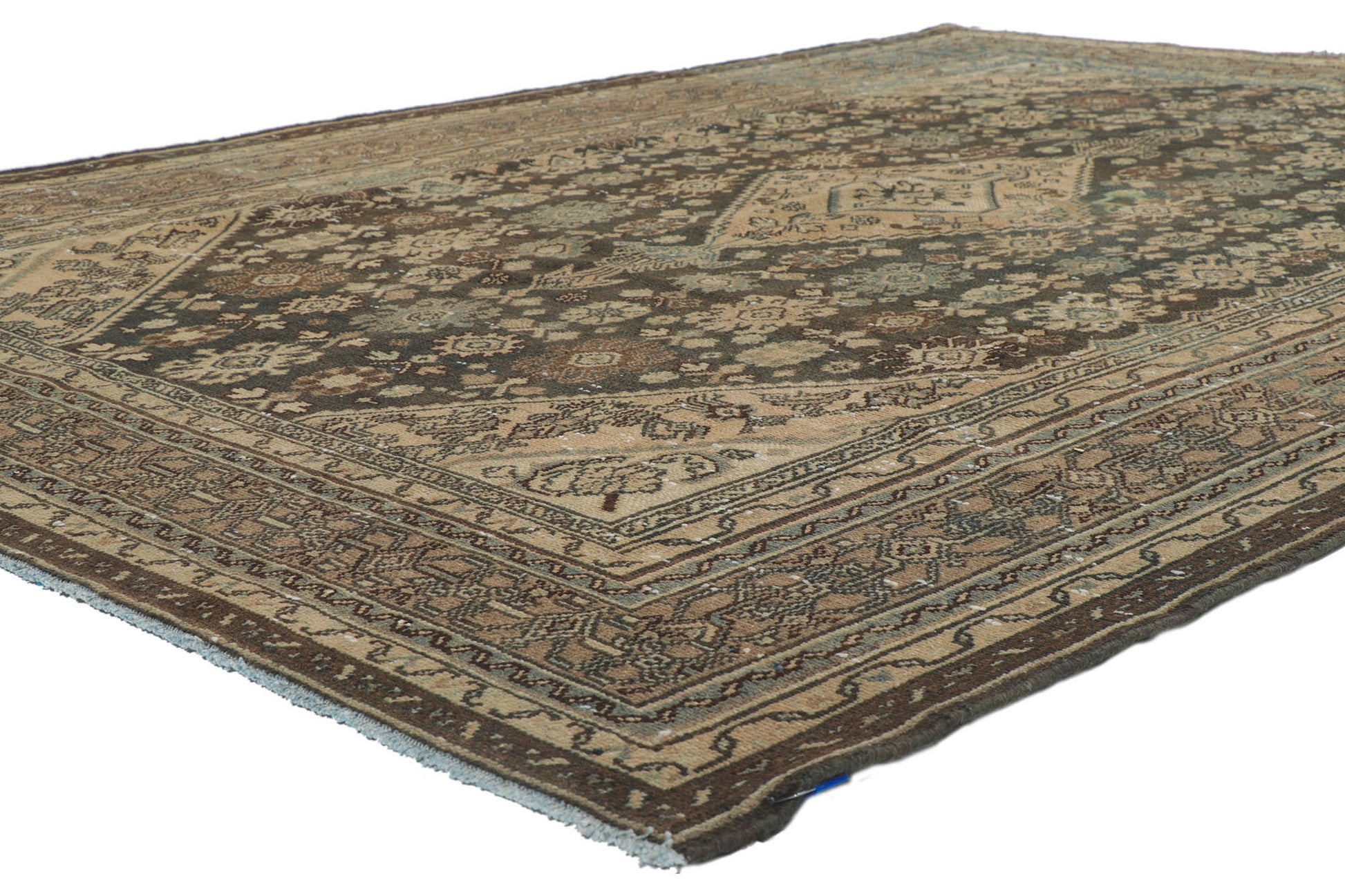 7 x 10 Vintage Persian Hamadan Rug 61007