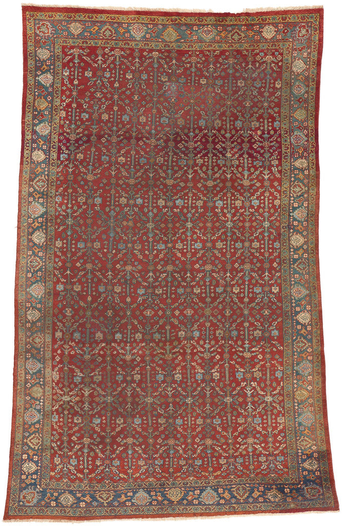 7 x 11 Antique Persian Mahal Rug 72497