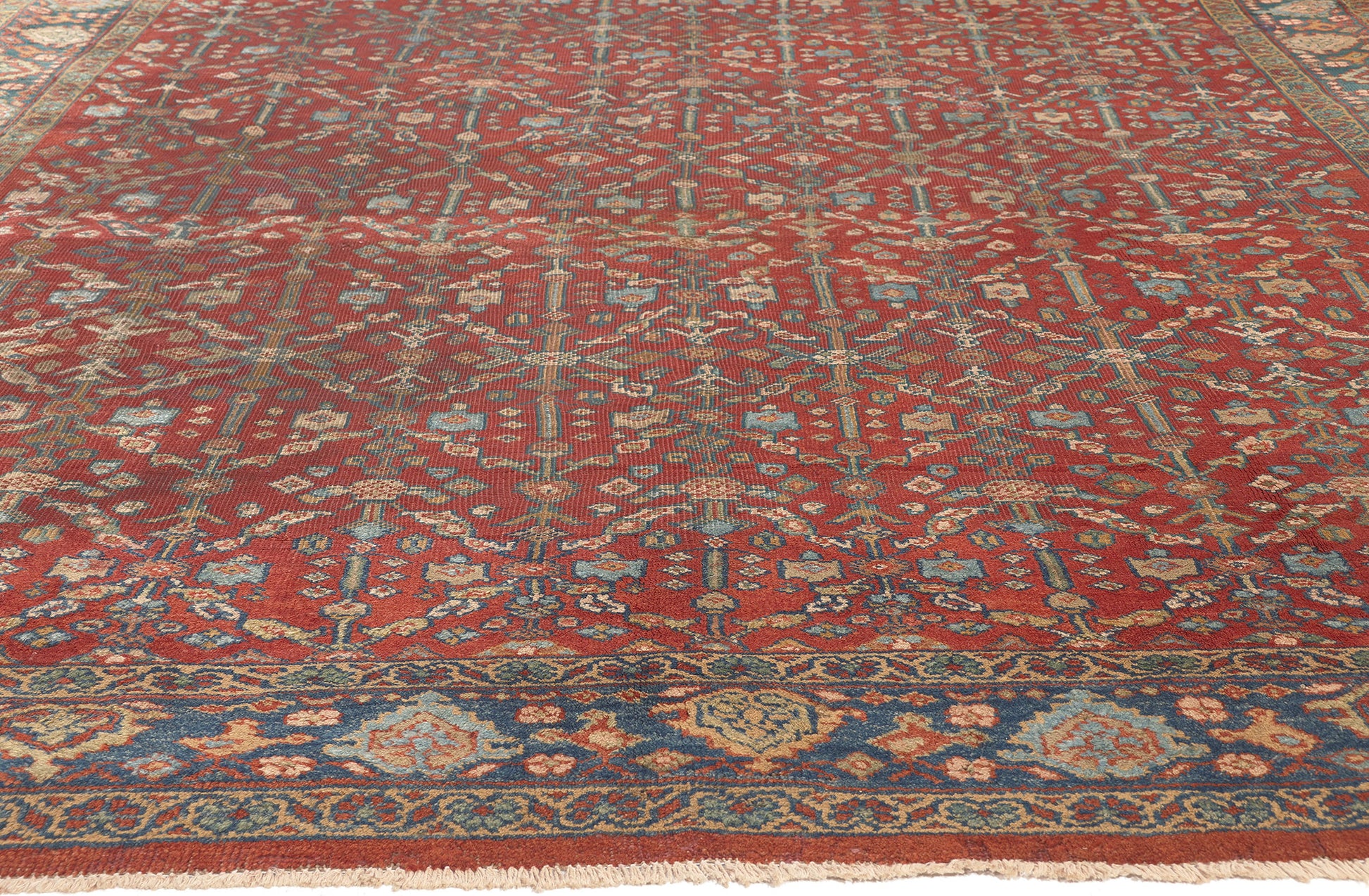 7 x 11 Antique Persian Mahal Rug 72497