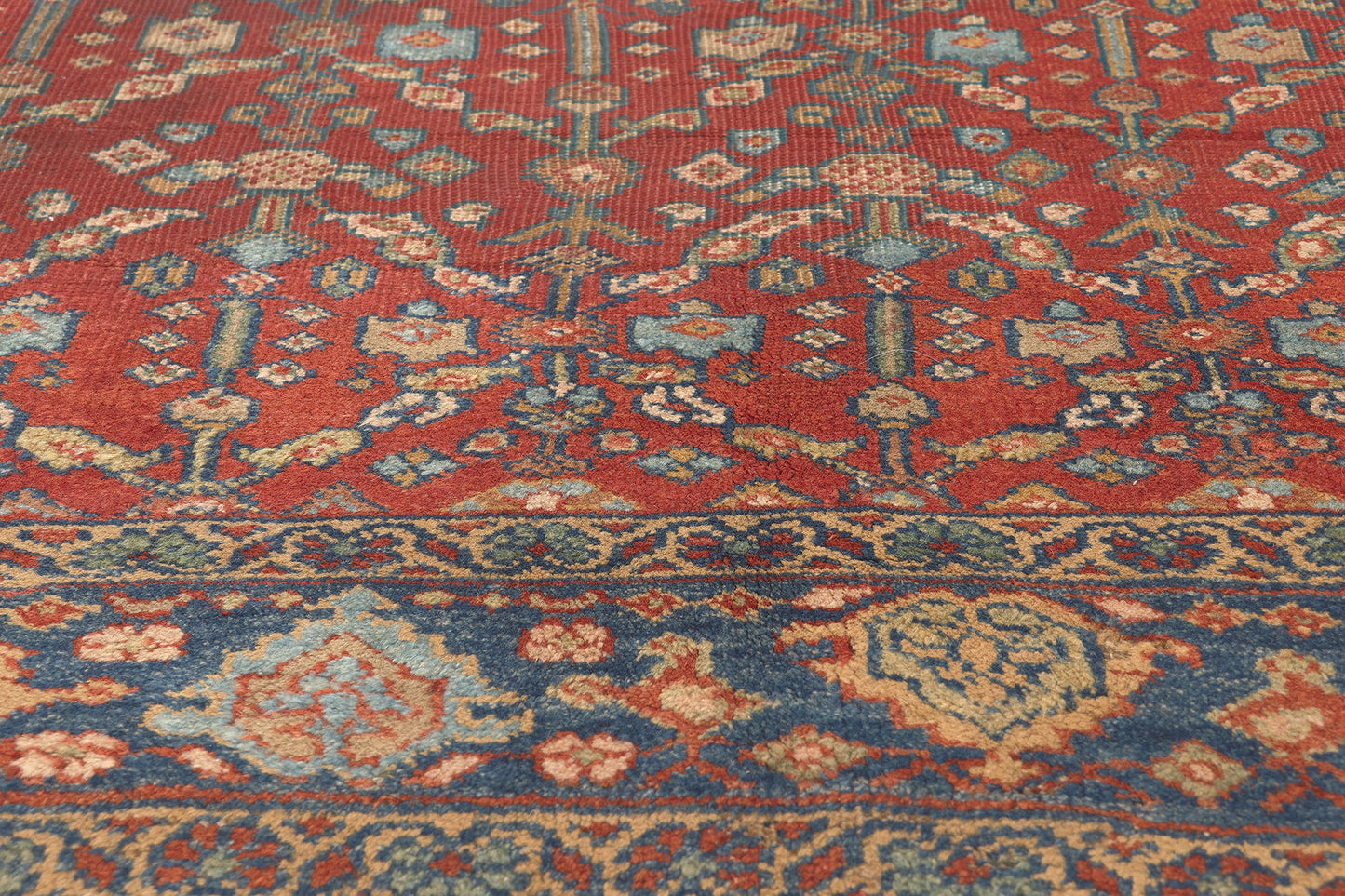 7 x 11 Antique Persian Mahal Rug 72497