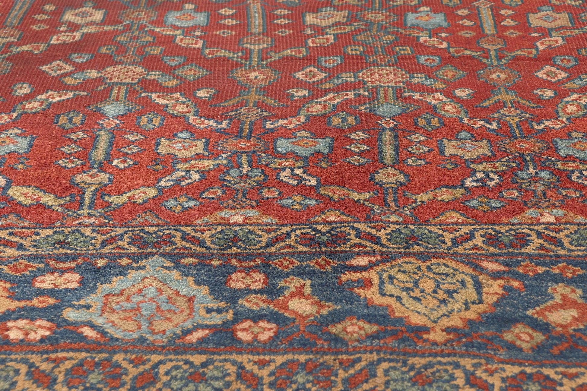 7 x 11 Antique Persian Mahal Rug 72497