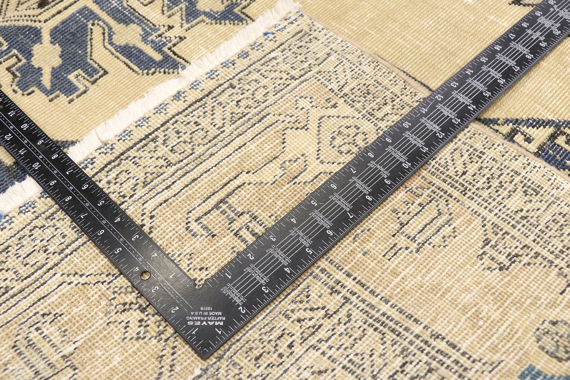 7 x 10 Distressed Antique Persian Viss Rug 60943
