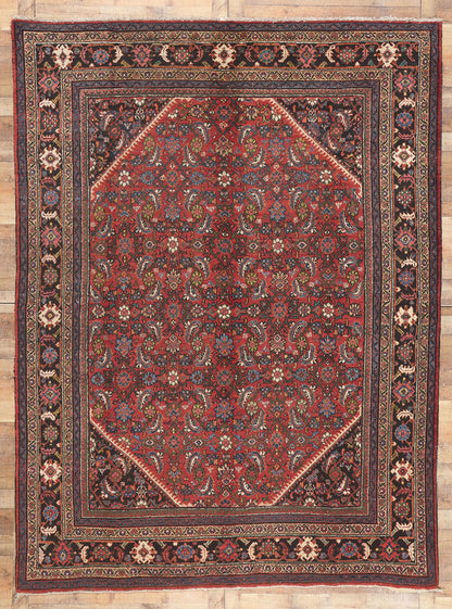 9 x 12 Antique Persian Mahal Rug 76926