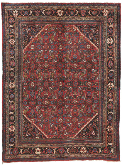 9 x 12 Antique Persian Mahal Rug 76926