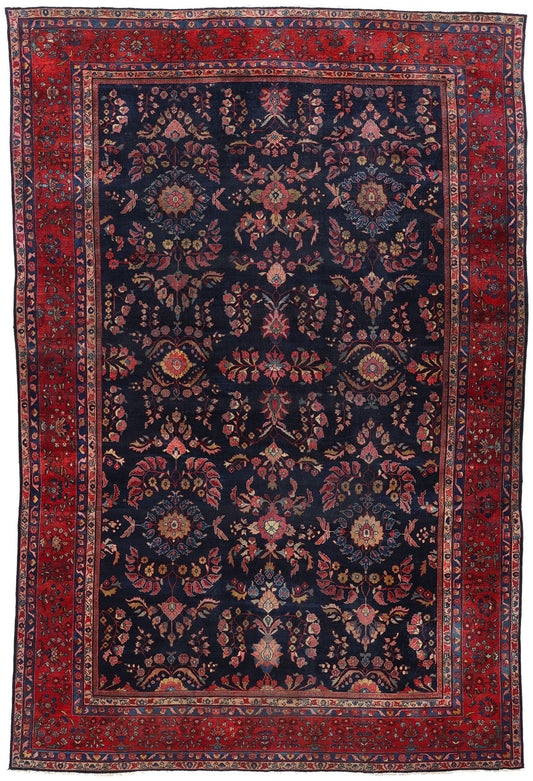 12 x 19 Antique Persian Sarouk Mahal Rug 90023