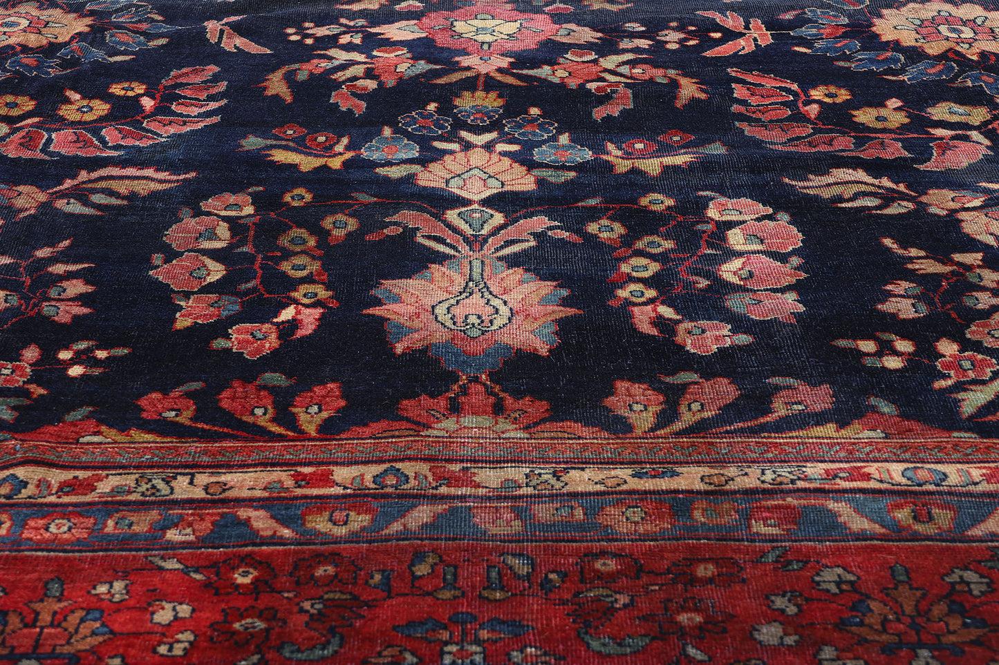 12 x 19 Antique Persian Sarouk Mahal Rug 90023
