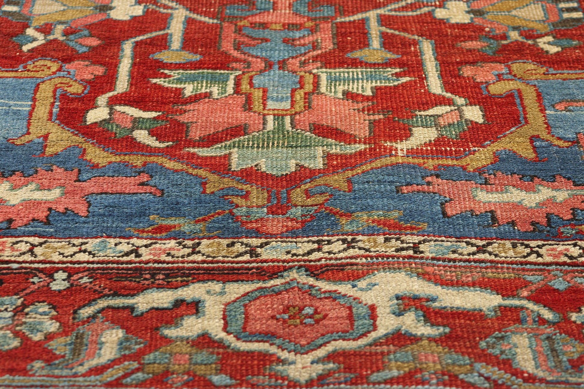 5 x 6 Antique Persian Serapi Rug 78168