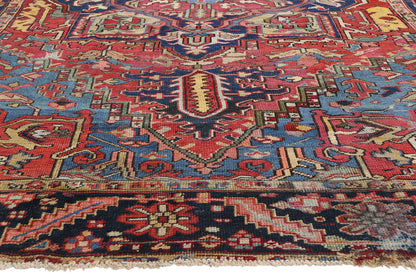 9 x 12 Antique Persian Serapi Rug 90025