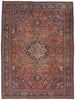 9 x 12 Antique Persian Serapi Rug 78709