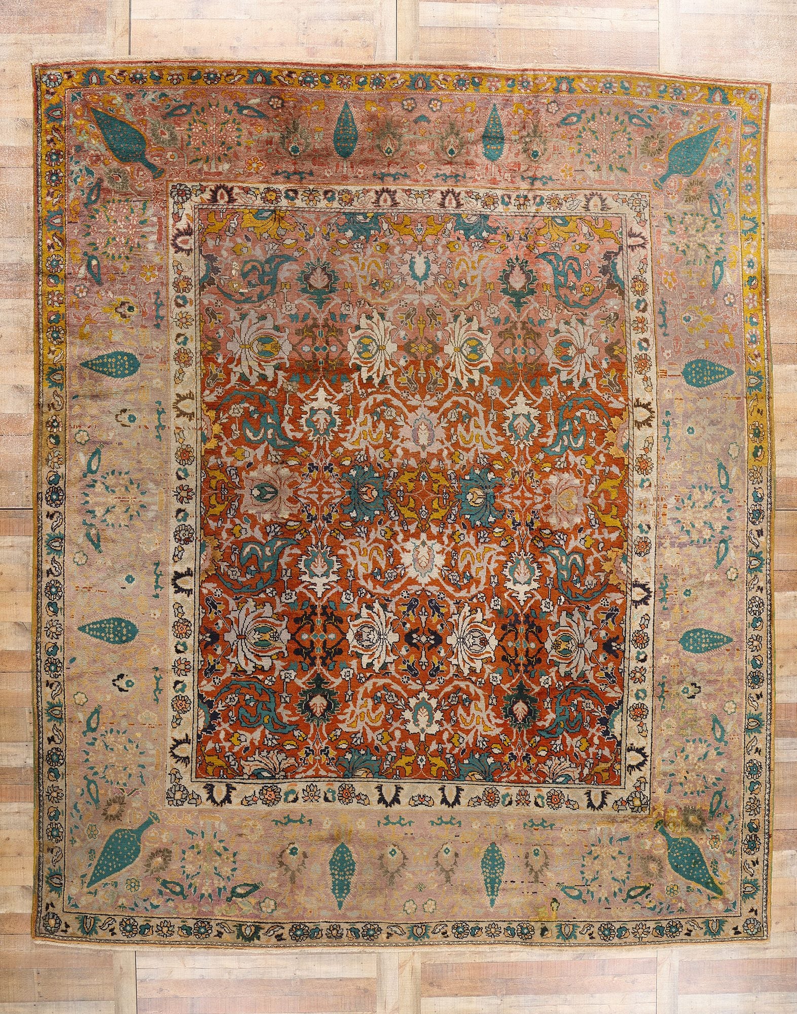 11 x 13 Antique Persian Sultanabad Rug 90016