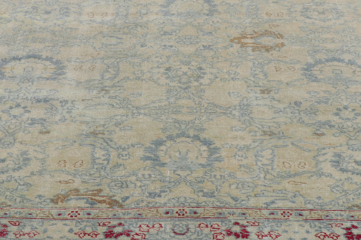 11 x 14 Antique-Worn Persian Tabriz Rug 53774