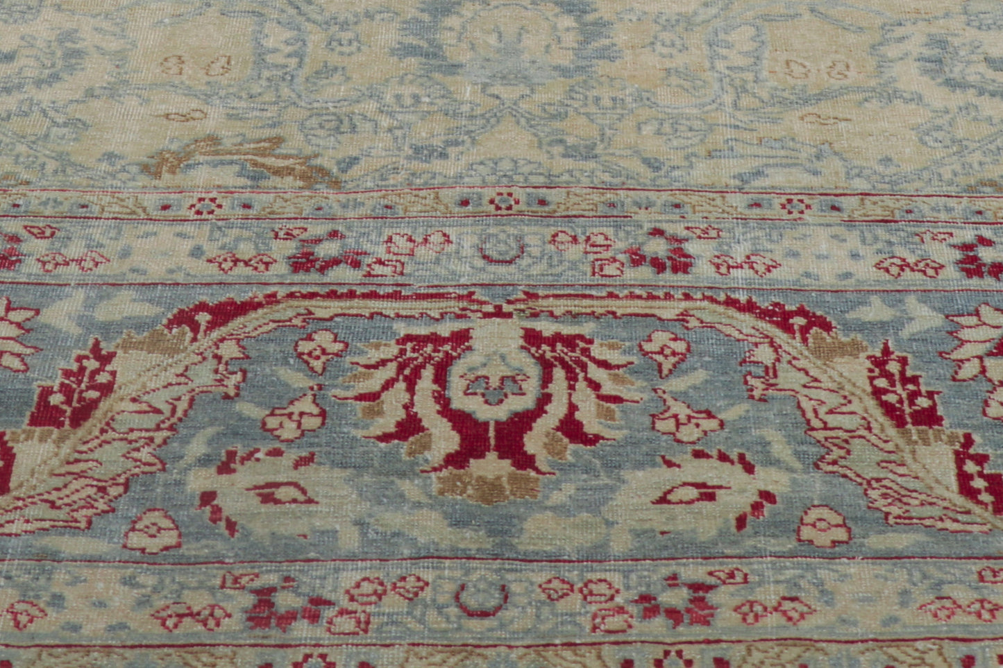 11 x 14 Antique-Worn Persian Tabriz Rug 53774