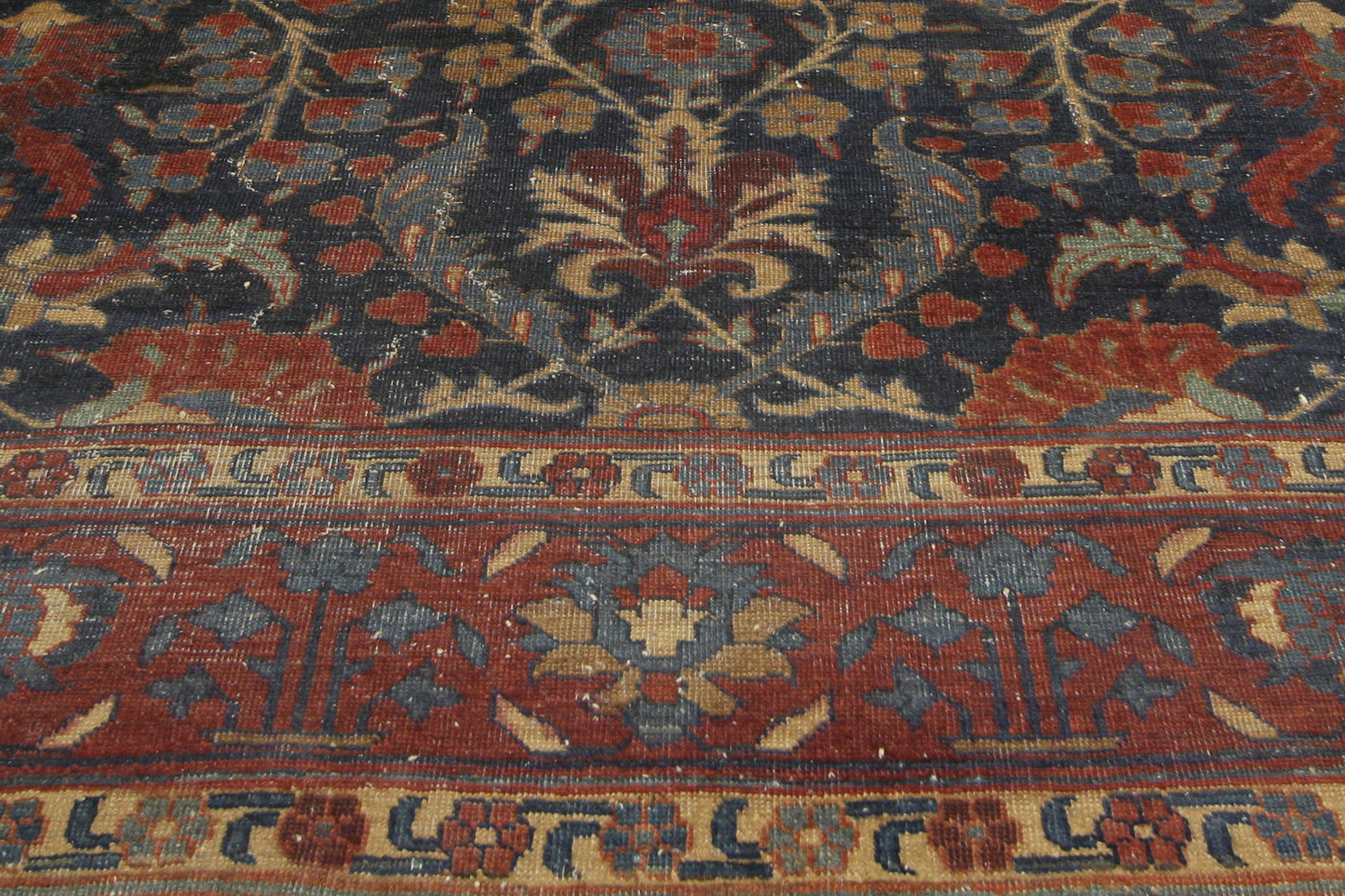 6 x 9 Antique-Worn Persian Tabriz Rug 77170