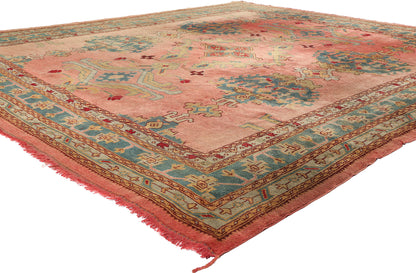 10 x 11 Antique Pink Turkish Oushak Rug 78729