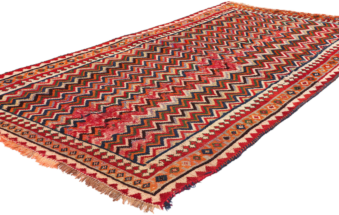 4 x 7 Antique Persian Qashqai Rug 61050