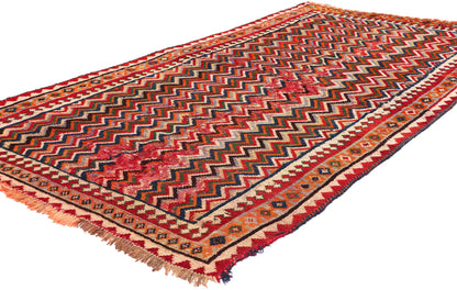 4 x 7 Antique Persian Qashqai Rug 61050