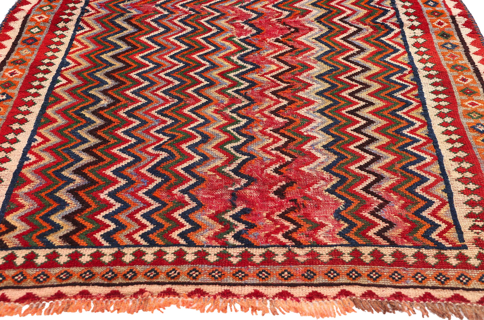 4 x 7 Antique Persian Qashqai Rug 61050