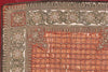 3 x 4 Antique Embroidered Rajasthan Throw 74898