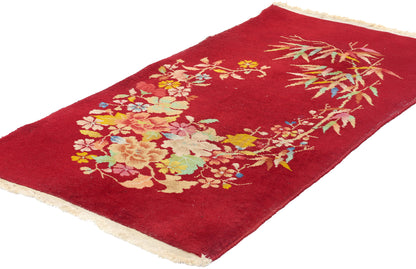 2 x 4 Antique Chinese Art Deco Rug 78895