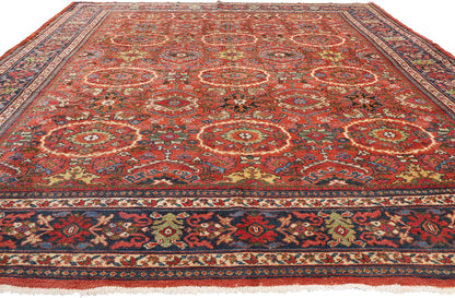 11 x 14 Antique Red Persian Mahal Rug 90029