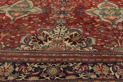 8 x 13 Antique Persian Sarouk Farahan Rug 77579