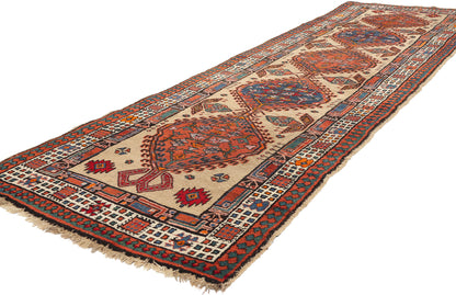 3 x 11 Antique Persian Sarab Rug 73234