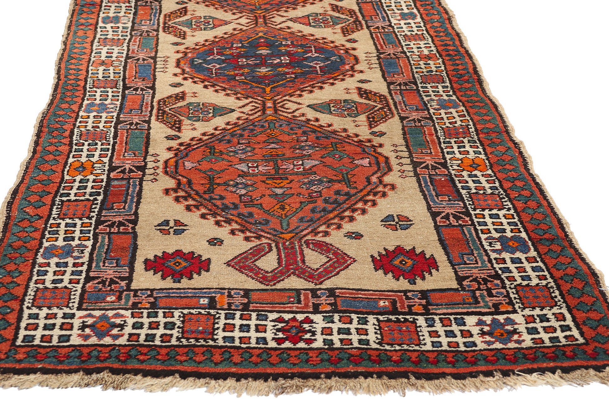 3 x 11 Antique Persian Sarab Rug 73234