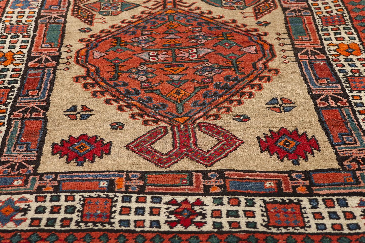 3 x 11 Antique Persian Sarab Rug 73234