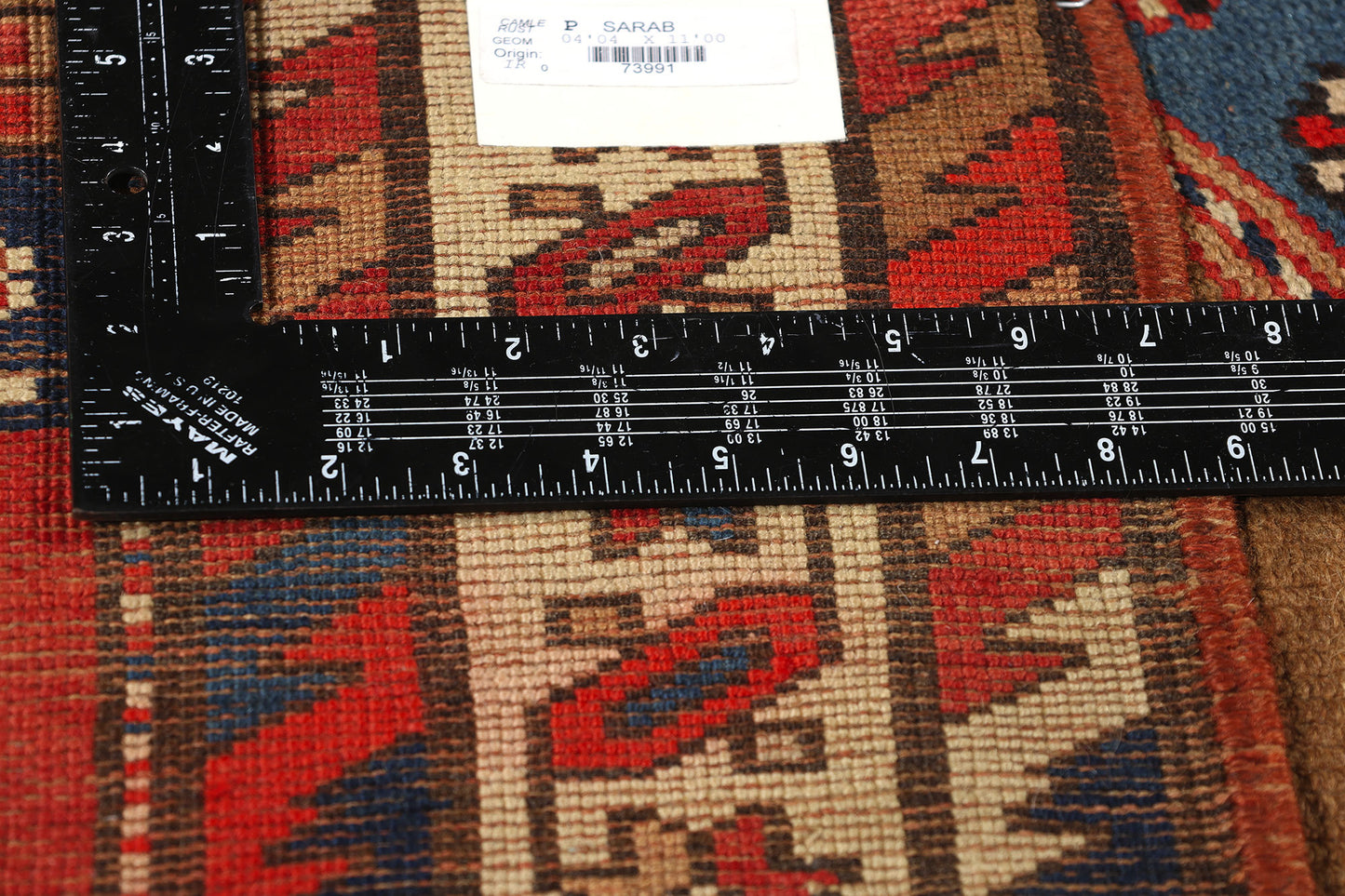 4 x 11 Antique Persian Sarab Rug 73991