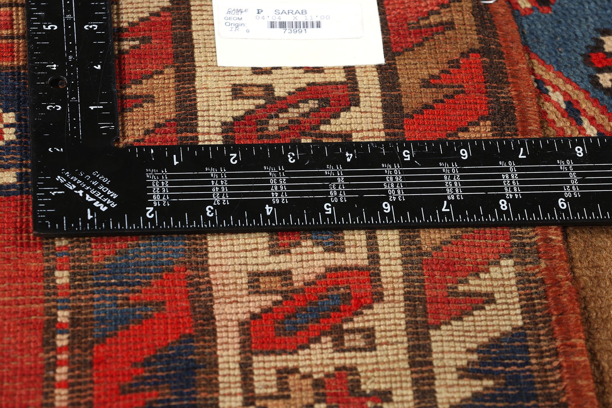 4 x 11 Antique Persian Sarab Rug 73991