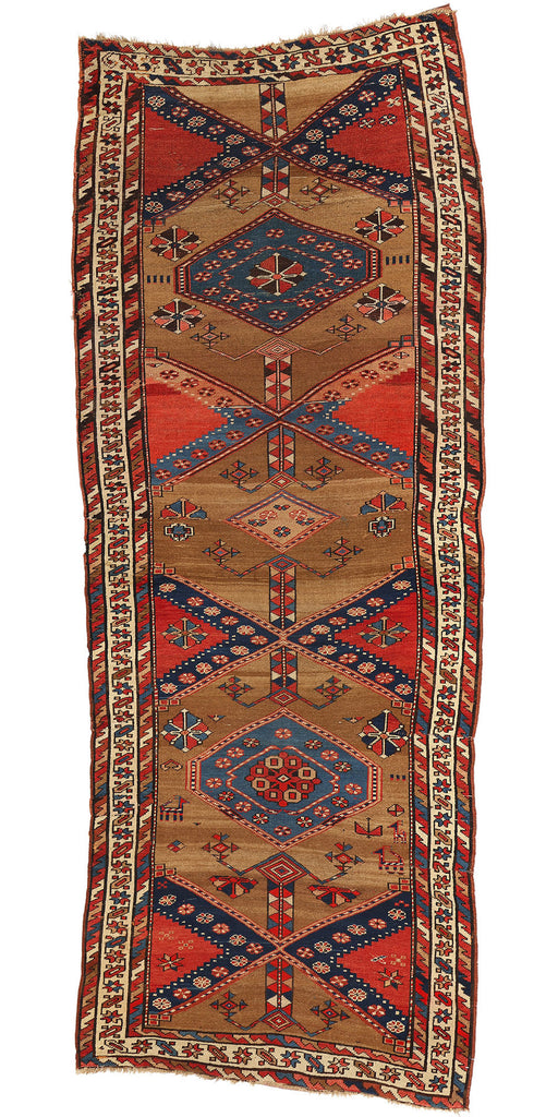 4 x 11 Antique Persian Sarab Rug 73991