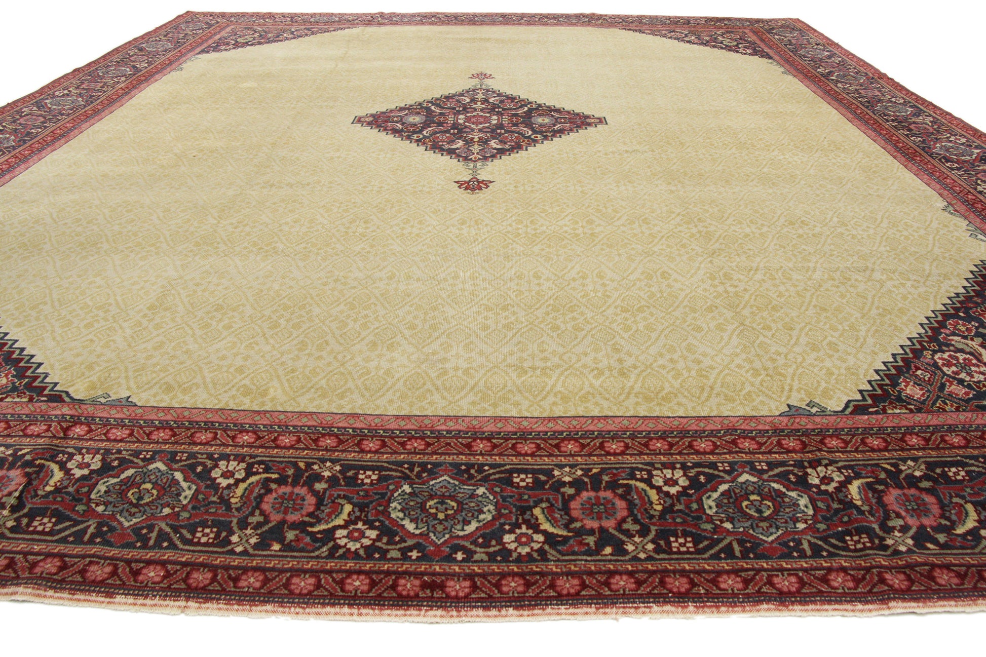 12 x 15 Antique Turkish Sivas Rug 77156