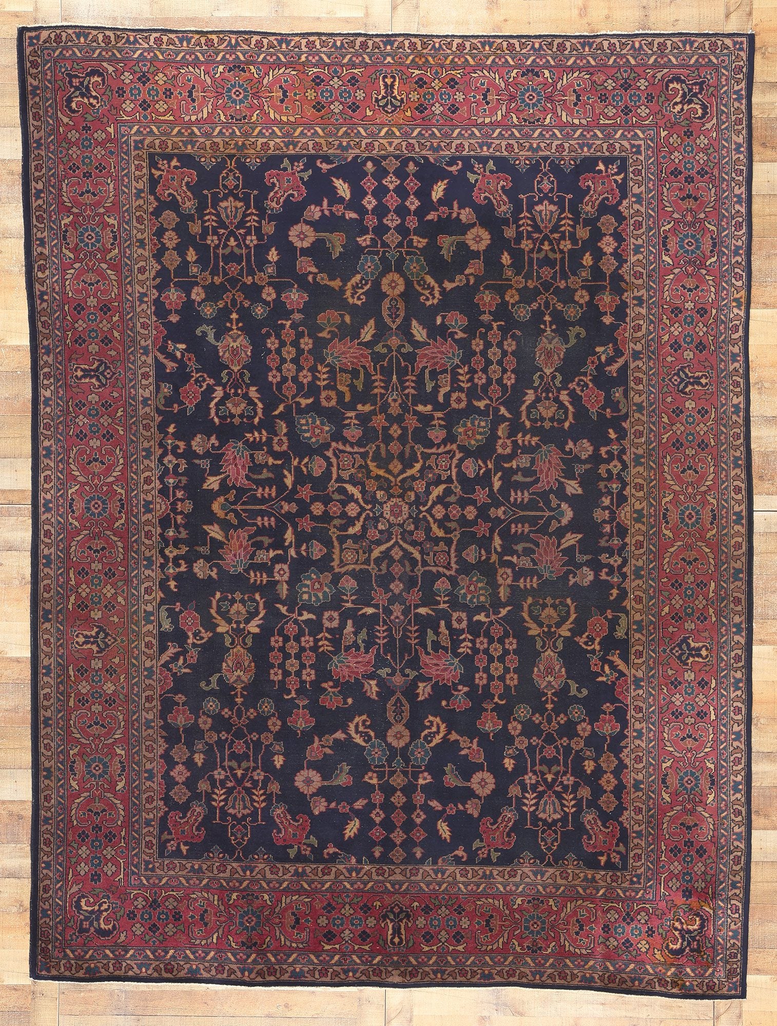 9 x 12 Antique Turkish Sparta Rug 71941