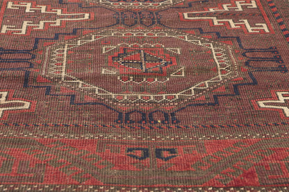 4 x 12 Antique Turkoman Afghan Rug 78673