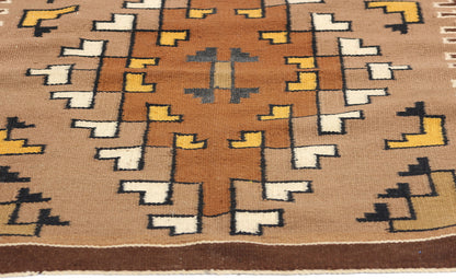 2 x 3 Antique Two Grey Hills Navajo Rug 78748